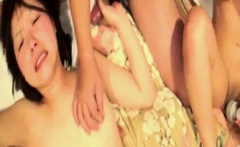 Fantastic Asian intercourse with two super-steamy bimbos!