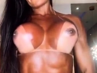 Big boobs milf masturbates with her dildo