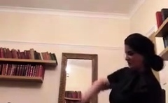 Theda Brooks One Hard Wooden Paddle Over My Knee