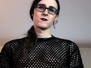 Solo ladyboy masturbation