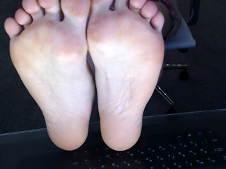 Webcam amateur tasha sky entertains a voyeurs foot fetish w