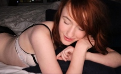 Redhead Teen Skank Caprice Masturbates