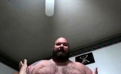 Fat Daddy Bear Takes It Like A Pro