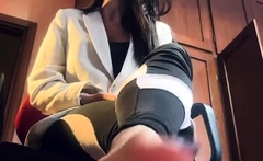 Brunette solo honey shows her masturbating skills