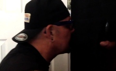 Gloryhole mature guest gives deepthroat
