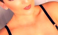 Big boobs milf masturbates with her dildo