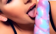 Milf brunette masturbating with toy ass
