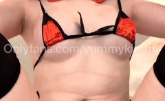 Small tit girl loves to masturbate