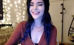 Amateur striptease and Solo masturbation