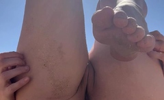 Maitresse Madelines solo foot fetish POV
