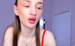 Close up teen foot worship