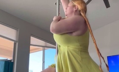 Fat Blonde BBW Ex Girlfriend masturbating and squirting