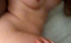 Lovely Amateur teen brunette masturbating outdoor