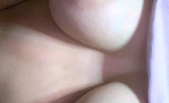 Amateur tennis player exposes her big boobs