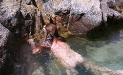 Sexy Siren Appears in the Water for a Public Blowjob