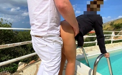 Amateur brunette fucked hardcore