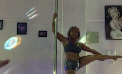 Amateur striptease and Solo masturbation