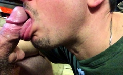Hot Garage Blowjob