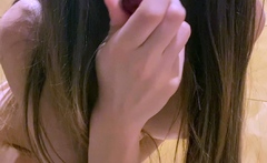 Tiny amateurs ass craves big toys