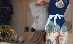 Amateur blondie solo anal masturbation