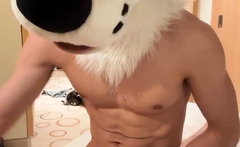 Amateur twink gay sucks on cock