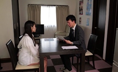 Amateur Asian College Teen Gives Blowjob