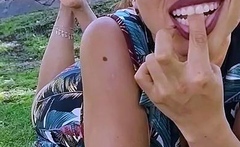 Amateur teen outdoor sex