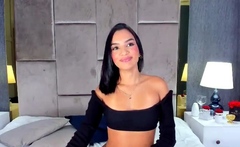 Busty hot shemale tranny solo playing