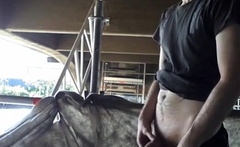 Construction Cock: Outdoor Handjob