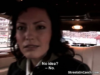 Dirty Czech street slut gets picked