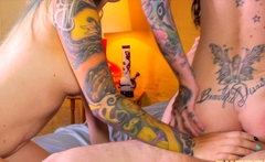 vixenx Hardcore anal sex threesome at office