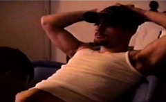 Hot str8 guy got blowjob from horny gay