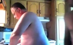 Bear Daddy Gets Pantsed by His Man on Webcam