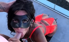 Self-assured Sweating babe angela doll bj