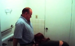 Filthy office whore sucks boss