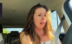 Lush Babe Has Orgasms Galore With Sex Toys In Drive-thru