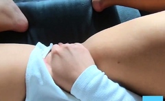 POV Teen with Big Tits Masturbating and Fingering on Webcam