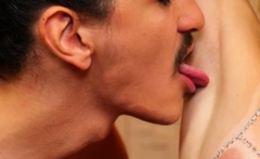 Armpit Fetish And Bareback Fuck With Hot Shemale