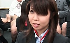 Asian sex seminar with teen babes giving BJs in group